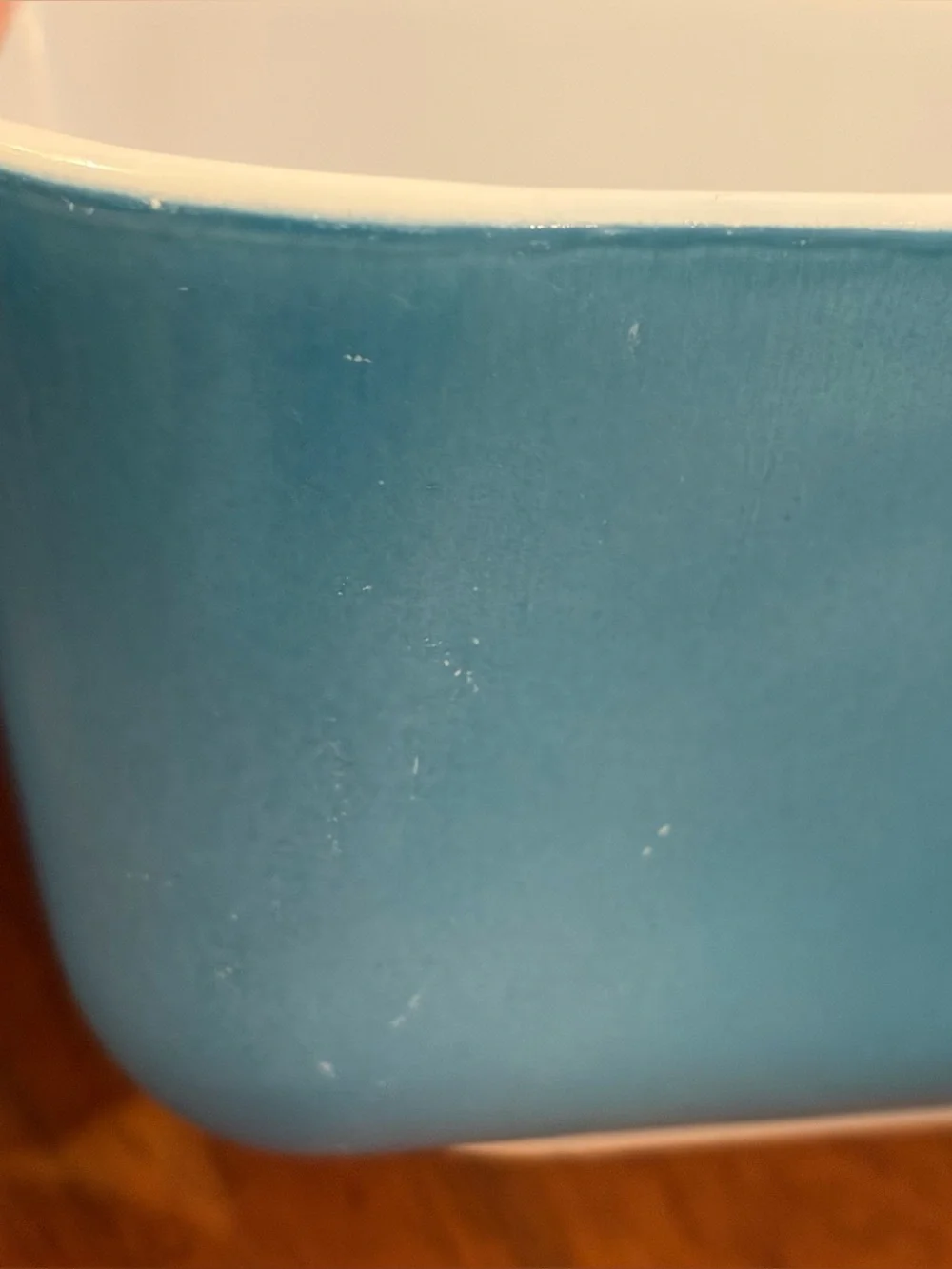 Vintage Pyrex 502 Blue Turquoise Refrigerator Dish 1.5 Pint with 502-C Lid READ